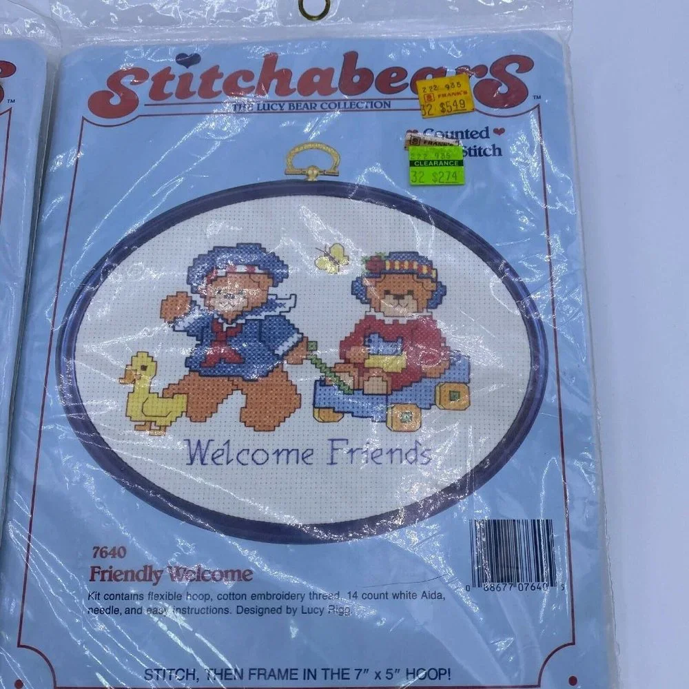 VINTAGE STITCHA BEARS COUNTED CROSS STITCH 
